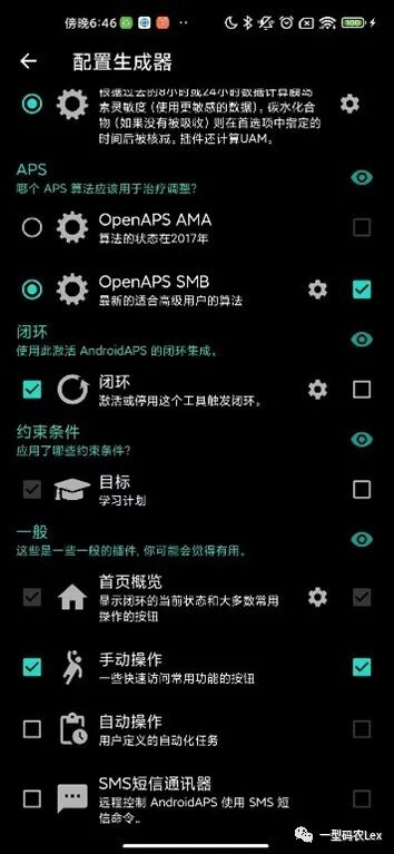 AndroidAPS中SMB算法配置入口1